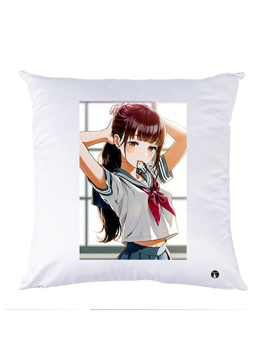 Printed Pillow Case polyester White 30x30cm