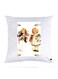 Printed Pillow Polyester White 30x30cm