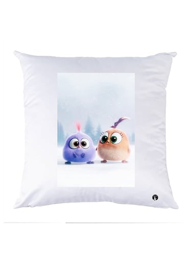 Printed Pillow Case polyester White 30x30cm