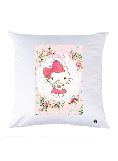 Printed Pillow Case polyester White 30x30cm