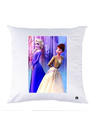 Printed Pillow polyester White 30x30cm