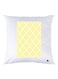 Decorative Printed Throw Pillow White/Yellow 30x30cm