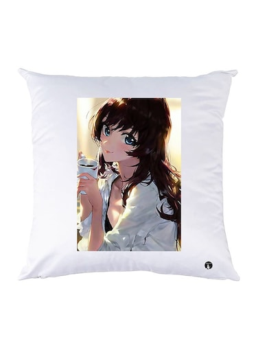 Printed Pillow polyester White 30x30cm