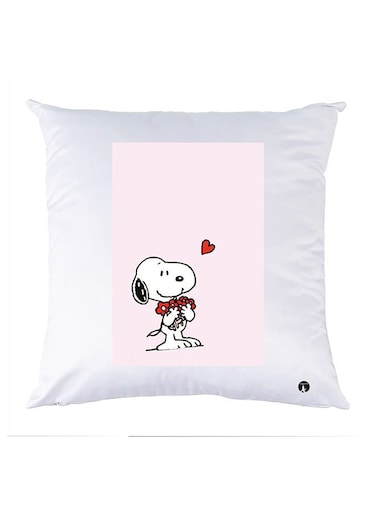 Printed Pillow polyester White 30x30cm