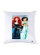 Printed Pillow Case Polyester White 30x30cm