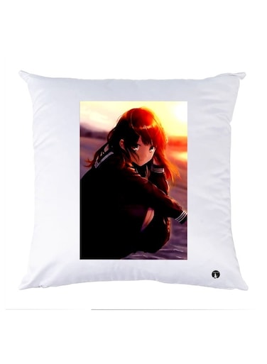 Printed Decorative Pillow Multicolour 30x30cm