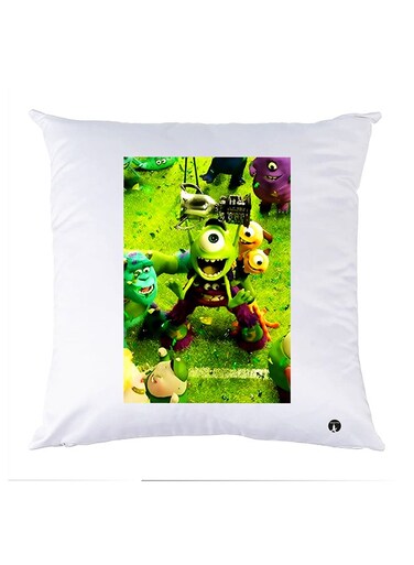 Printed Pillow polyester White 30x30cm