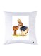 Printed Pillow polyester White 30x30cm