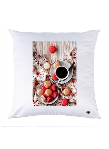 Printed Pillow Case polyester White 30x30cm