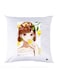 Printed Pillow Polyester White 30x30cm