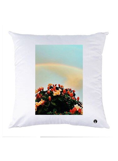 Printed Pillow Case polyester White 30x30cm