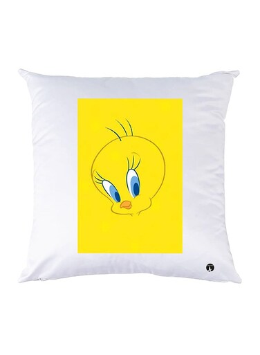 Printed Pillow Case Polyester White 30x30cm