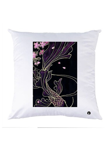 Printed Pillow polyester White 30x30cm