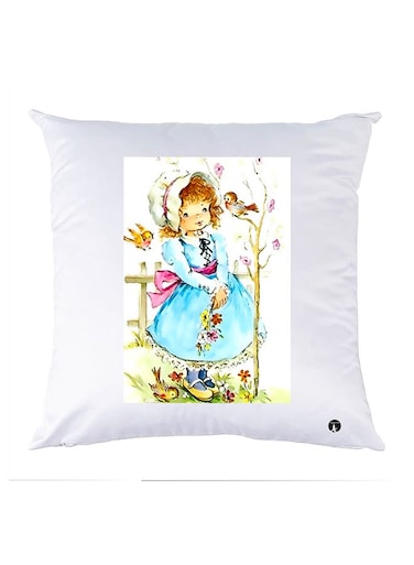 Printed Pillow polyester White 30x30cm