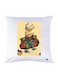 Printed Pillow Case polyester White 30x30cm