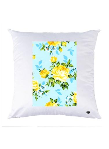 Printed Pillow polyester White 30x30cm