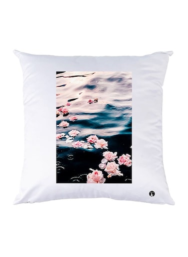 Printed Pillow Case polyester White 30x30cm