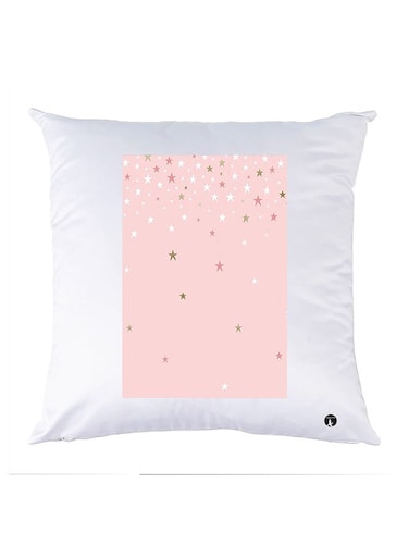 Printed Pillow Case polyester White 30x30cm