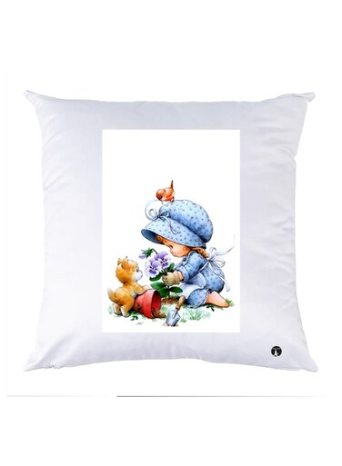 Printed Pillow polyester Multicolour 30x30cm