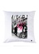 Printed Pillow polyester White 30x30cm