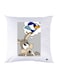 Printed Pillow Case polyester White 30x30cm