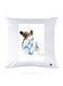 Printed Pillow Case polyester White 30x30cm