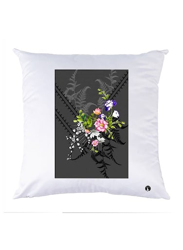 Printed Pillow Case polyester White 30x30cm