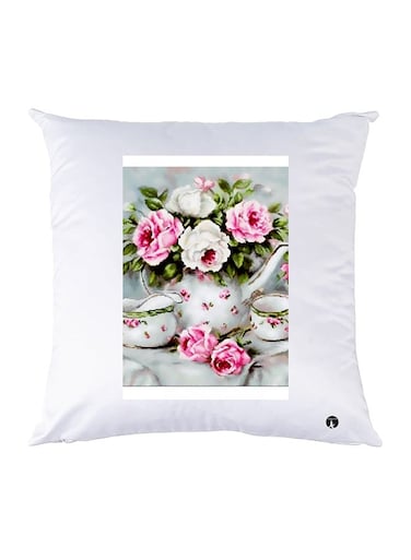 Printed Pillow Case Polyester White