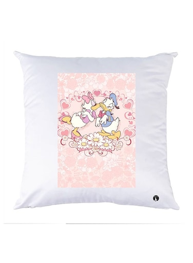 Printed Pillow polyester White 30x30cm