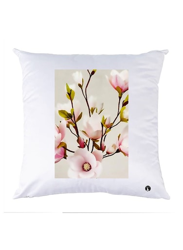 Printed Pillow Case polyester White 30x30cm