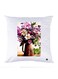 Printed Pillow Case polyester White 30x30cm