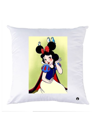 Printed Pillow polyester White 30x30cm