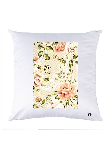 Printed Pillow Case polyester White 30x30cm