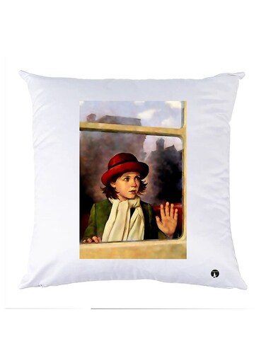 Printed Pillow Case polyester White 30x30cm