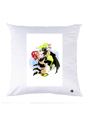 Printed Pillow Case polyester White 30x30cm
