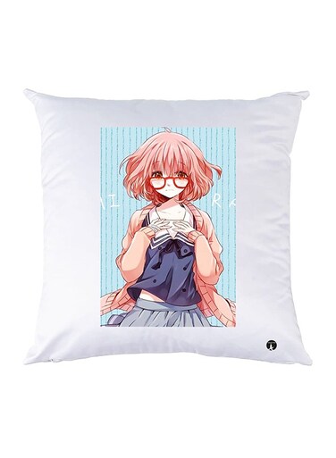 Printed Pillow Case polyester White 30x30cm