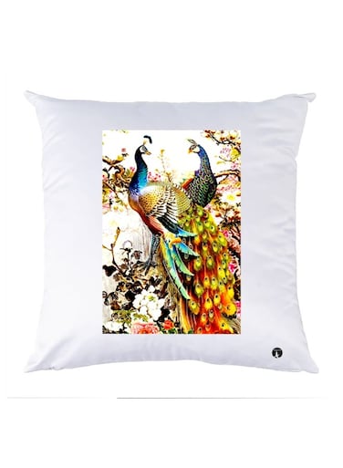 Printed Decorative Pillow Multicolour 30x30cm