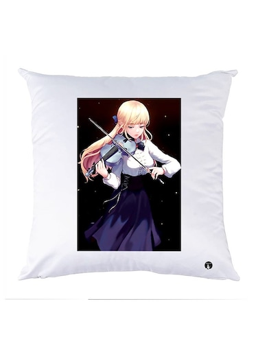Printed Pillow polyester White 30x30cm