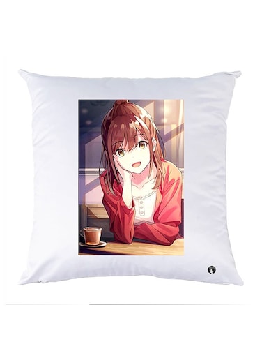 Printed Pillow polyester White 30x30cm