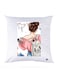 Printed Pillow Case polyester White 30x30cm