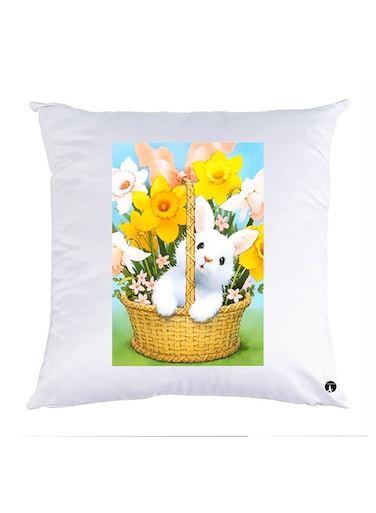 Printed Pillow Case polyester White 30x30cm