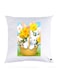 Printed Pillow Case polyester White 30x30cm