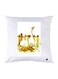 Printed Pillow polyester White 30x30cm