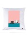 Printed Pillow Case Polyester White 30x30cm