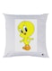Cartoon Printed Pillow White/Yellow/Orange 30x30cm