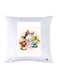 Printed Pillow Case polyester White 30x30cm