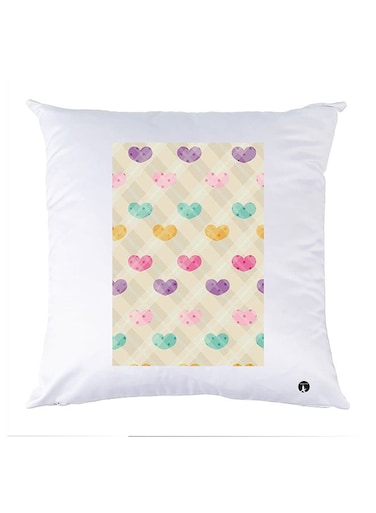 Printed Pillow polyester White 30x30cm