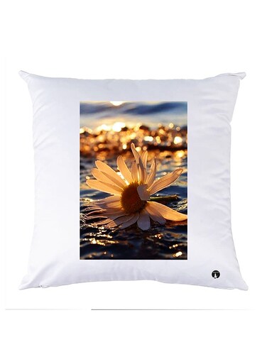 Printed Pillow Case polyester White 30x30cm