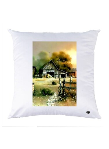 Printed Decorative Pillow Multicolour 30x30cm