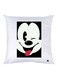 Mickey Mouse Printed Throw Pillow White/Black/Red 30x30cm